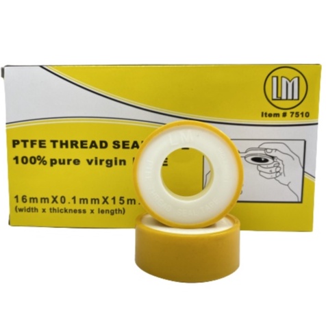 เทปพันเกลียว ยาว 15 เมตร (ราคารวมแวท) เทปพันก๊อก เทปพันประปา เทปพันข้อต่อ เทปพันเกลียวท่อประปา{2602612401}