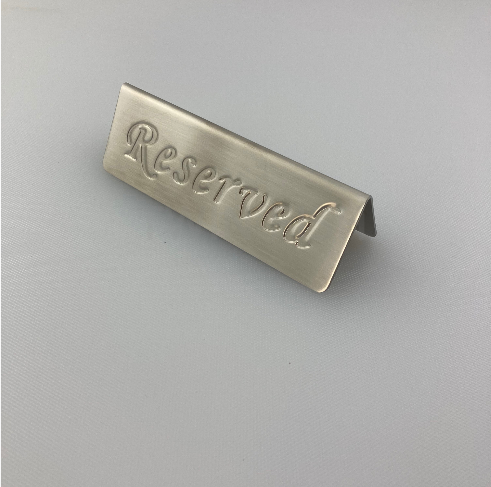 SS-RESERVED1 ป้ายจองโต๊ะสเตนเลส ป้ายจองโต๊ะสเตนเลส