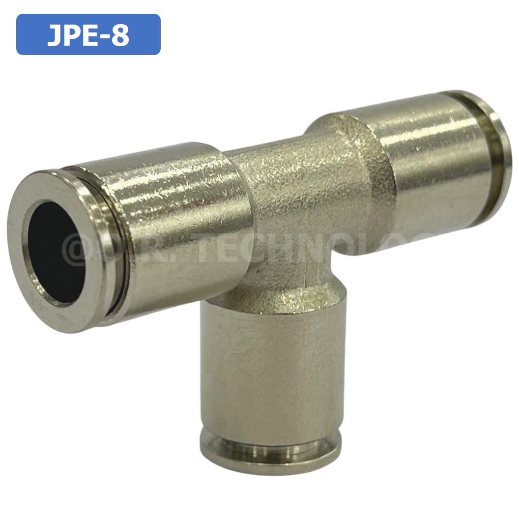 (1ชิ้น) JPE-8 ข้อต่อลม สแตนเลส 3ทาง STAINLESS 3 Way Air Connector JPE Pneumatic 3 Ways Equal Union Fitting ข้อต่อลมสแตนเลส สำหรับ สายลม 8x5mm