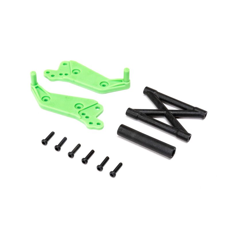 LOS211045 Wheelie Bar Set, Green: Mini LMT