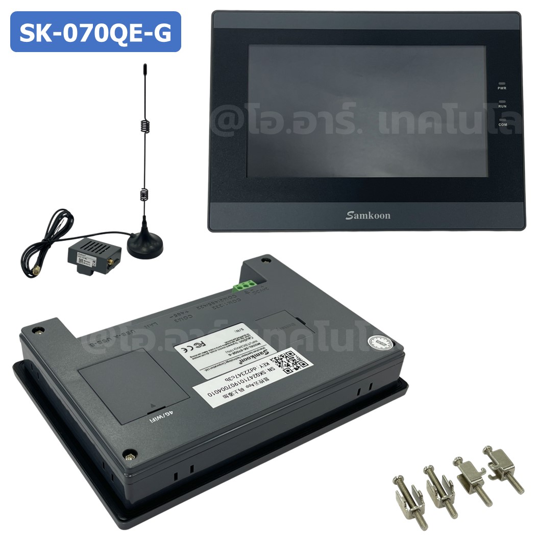 SAMKOON HMI SK-070QE-G + WiFi module IoT จอทัชสกรีน 7.0" HMI Touch Screen 7.0" รองรับ WiFi module IOT (Human Machine Interface)