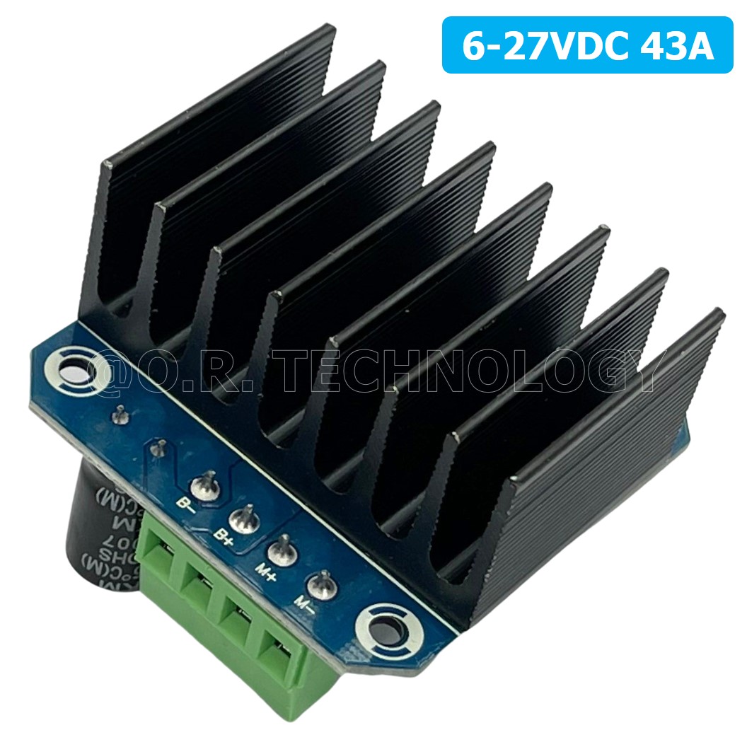 (1ชิ้น) NA105 โมดูลขับมอเตอร์ 6-27VDC 43A High Power Motor Driver BTS7960 ไดร์ฟมอเตอร์ กระแสสูง