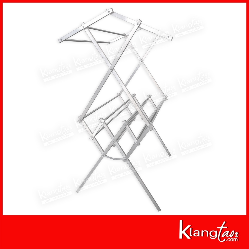 ราวตากผ้าพับได้ ข้างบนจั่ว รุ่น R605 ราวแขวนผ้า ราวตากผ้า ราว 6 เส้น