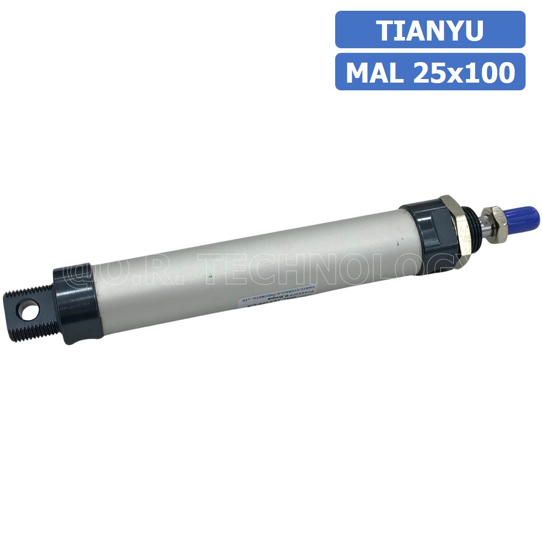 (1ชิ้น) กระบอกลม ขนาดเล็ก รุ่น MAL 25x100 (Mini Air Cylinder Series) Pneumatic Cylinder กระบอกลมนิวเมติก