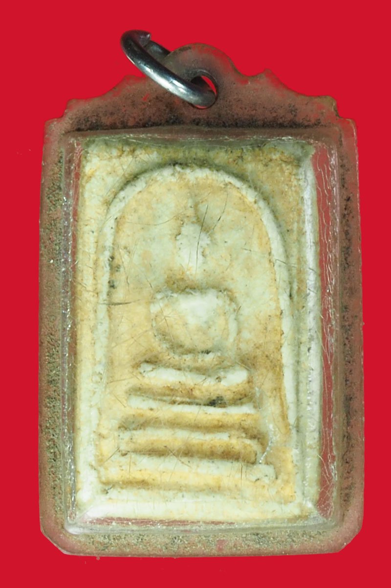 *40358 พระสมเด็จคะแนนหลังตราแผ่นดิน วัดอรุณราชวราราม ธนบุรี ปี 2509 เลี่ยมพลาสติกเก่าหลายสิบปี 9