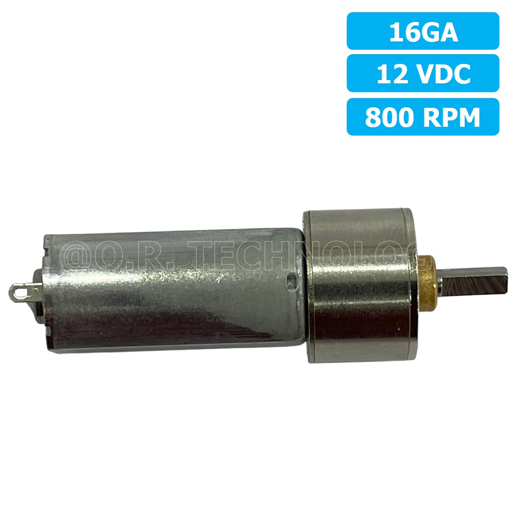 (1ชิ้น) XU909 มอเตอร์ มอเตอร์เกียร์ 16GA 12VDC 800RPM Gear Motor DC 16GA แกนขนาด 3mm D Shaft มอเตอร์ทดเฟือง มอเตอร์รถ