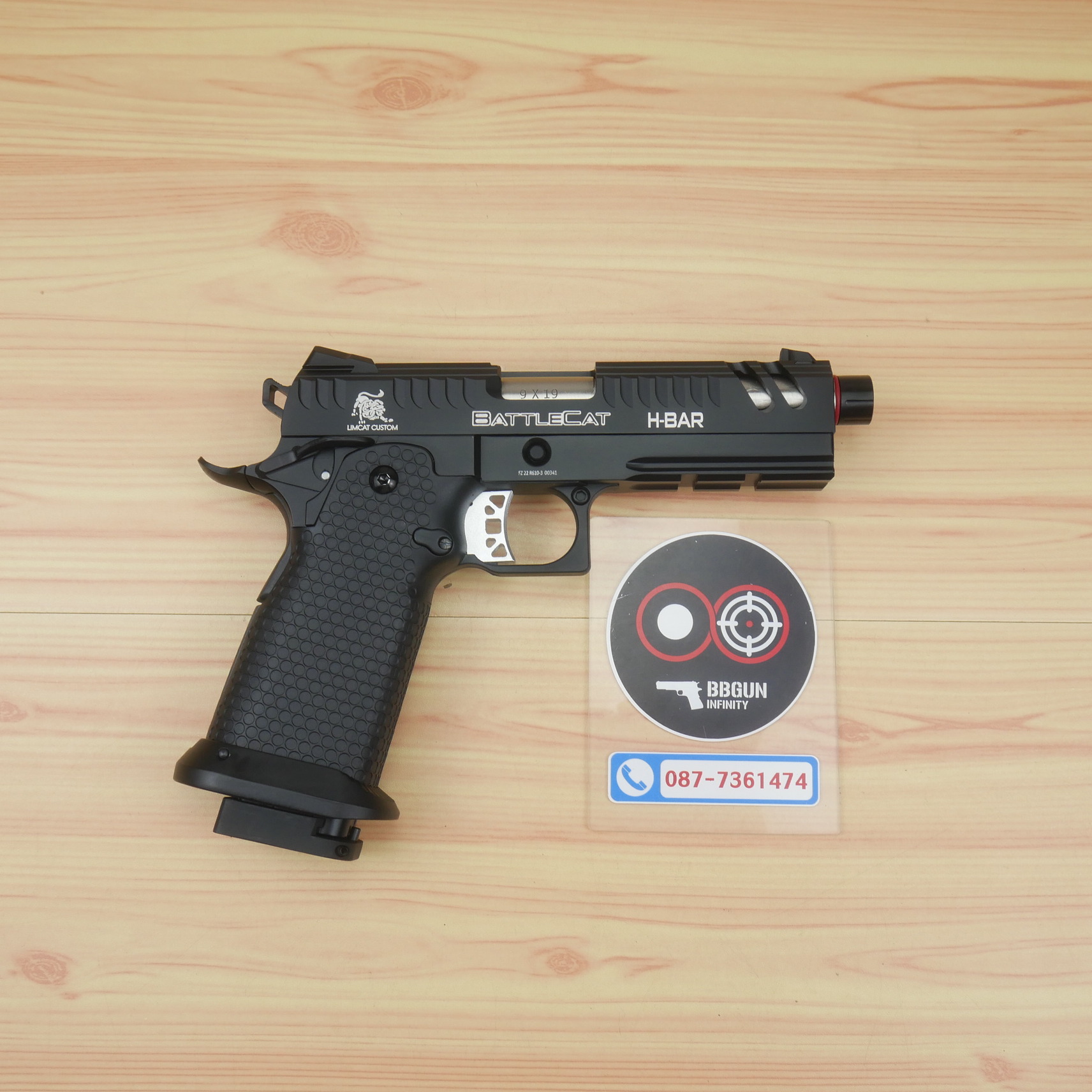 บีบีกันอัดแก๊ส Army Armament R610-3 Lim Cat Battle Cat 4.3 สีดำ BB GUN