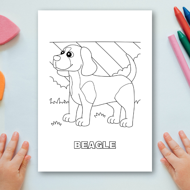 สมุดระบายสีหมาน่ารัก Dogs Coloring Book