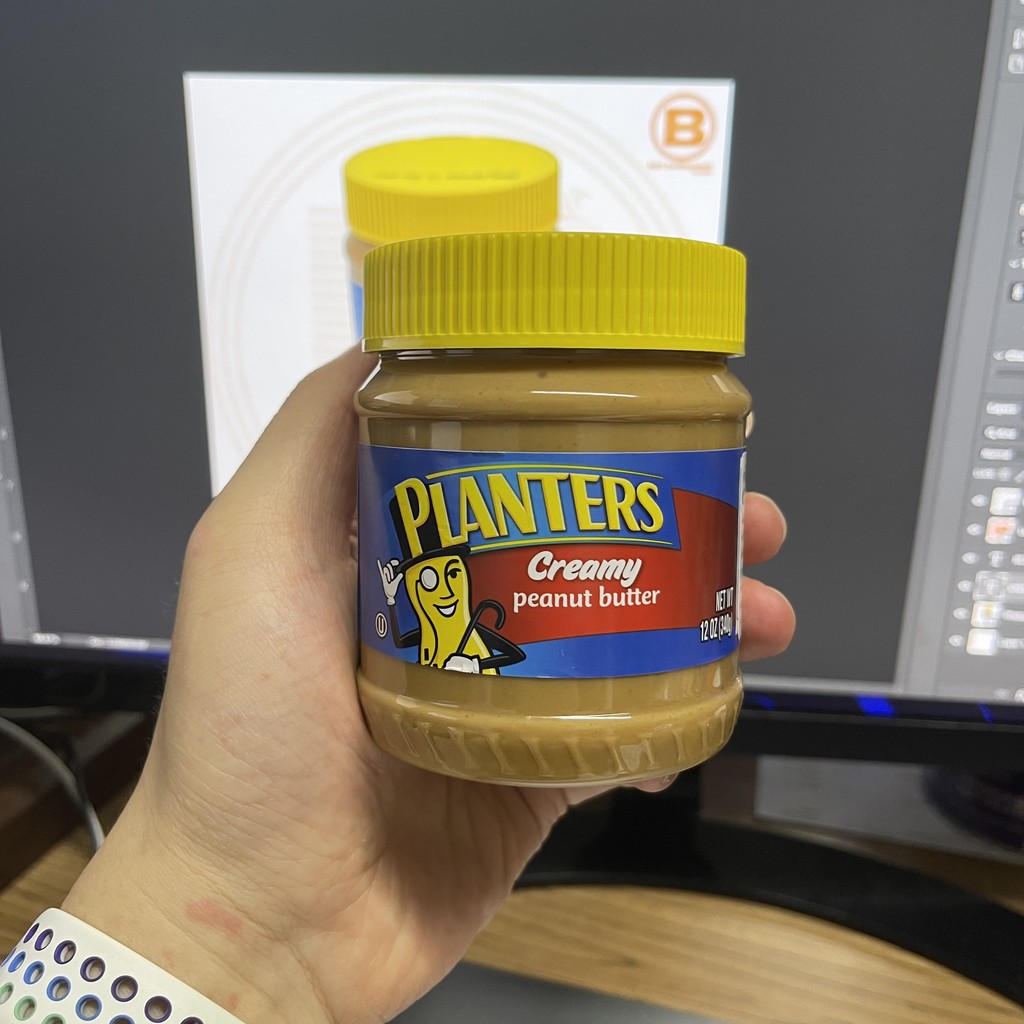 แพลนเตอรส์ เนยถั่ว 340 กรัม สูตรบดละเอียด Planters Creamy Peanut Butter 340 g.