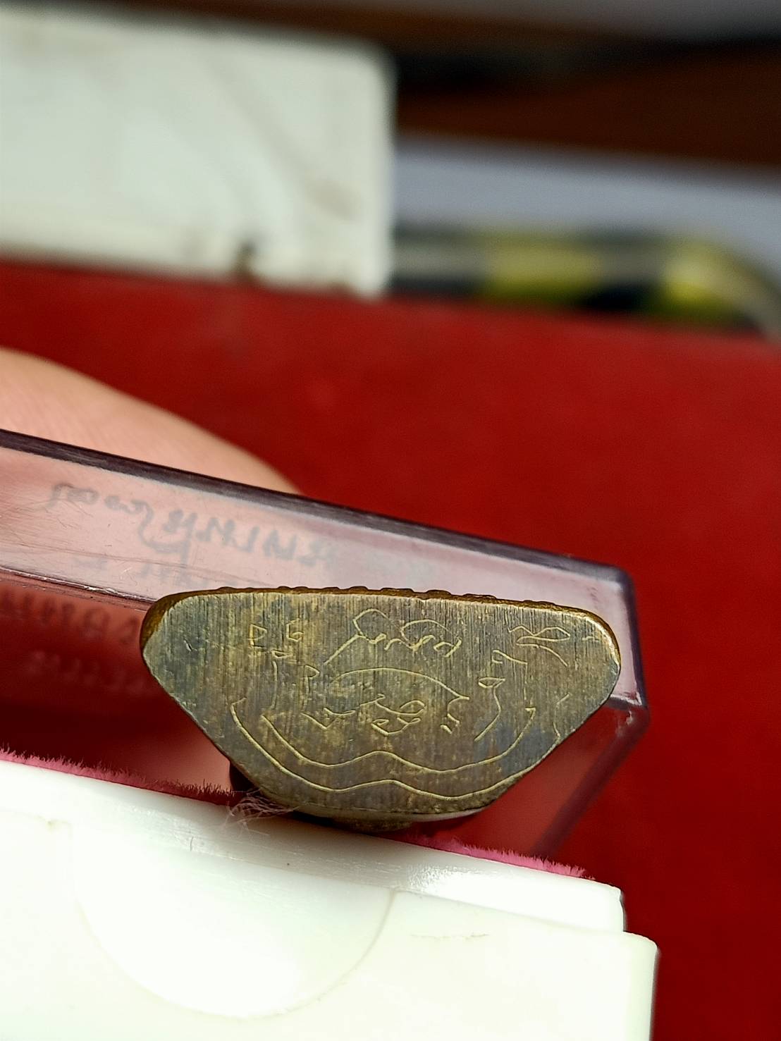 รูปเหมือนปั้มหลวงพ่อเดิม วัดหนองบัว จ.นครสวรรค์ ปี 2536 พร้อมกล่อง (SKU-12556)