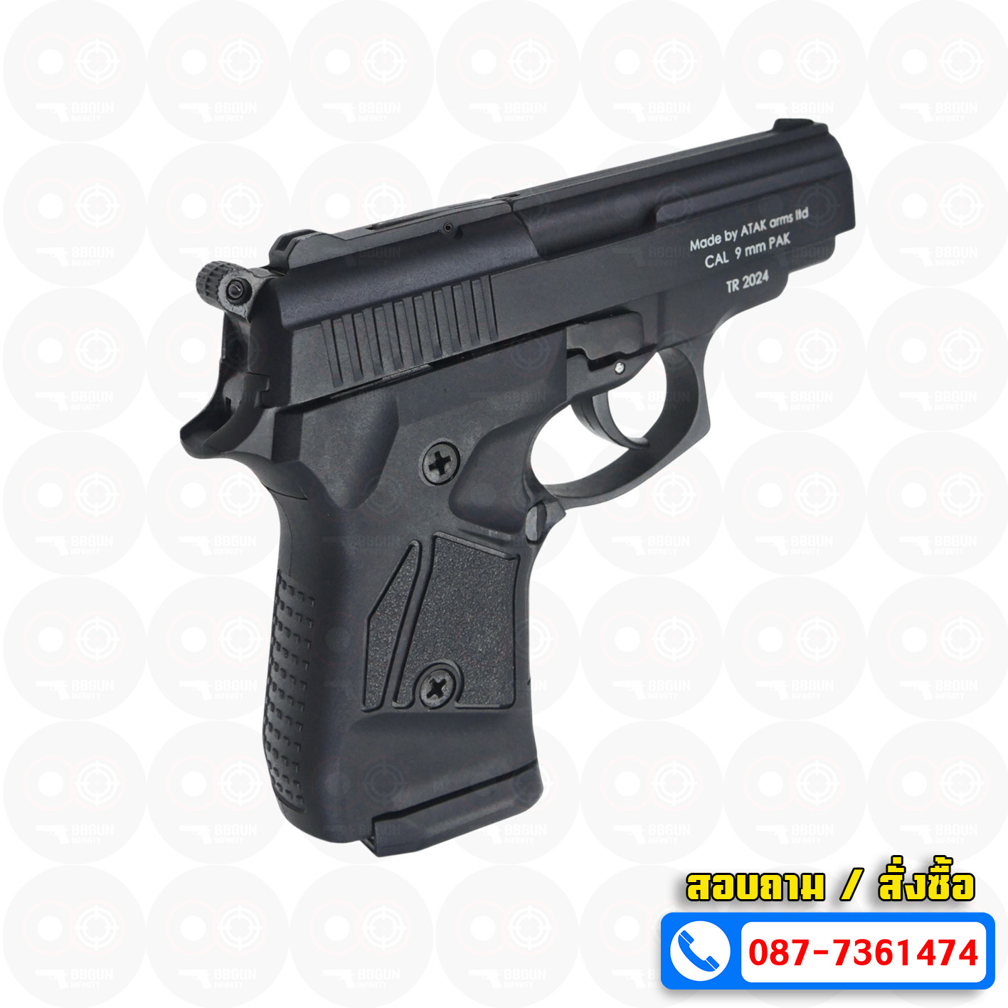 Blank GUN Zoraki mod 914-td auto สีดำ แบลงค์กัน Semi Auto & Full Auto (แถมกล่องปืน)