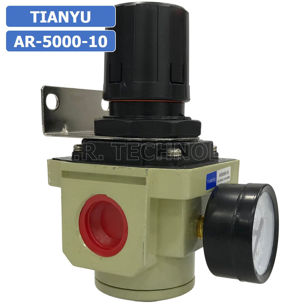 (1ชิ้น) AR-5000-10 ตัวปรับแรงดันลม ชุดปรับแรงดันลม Air Regulator Pneumatic TIANYU AR5000-10