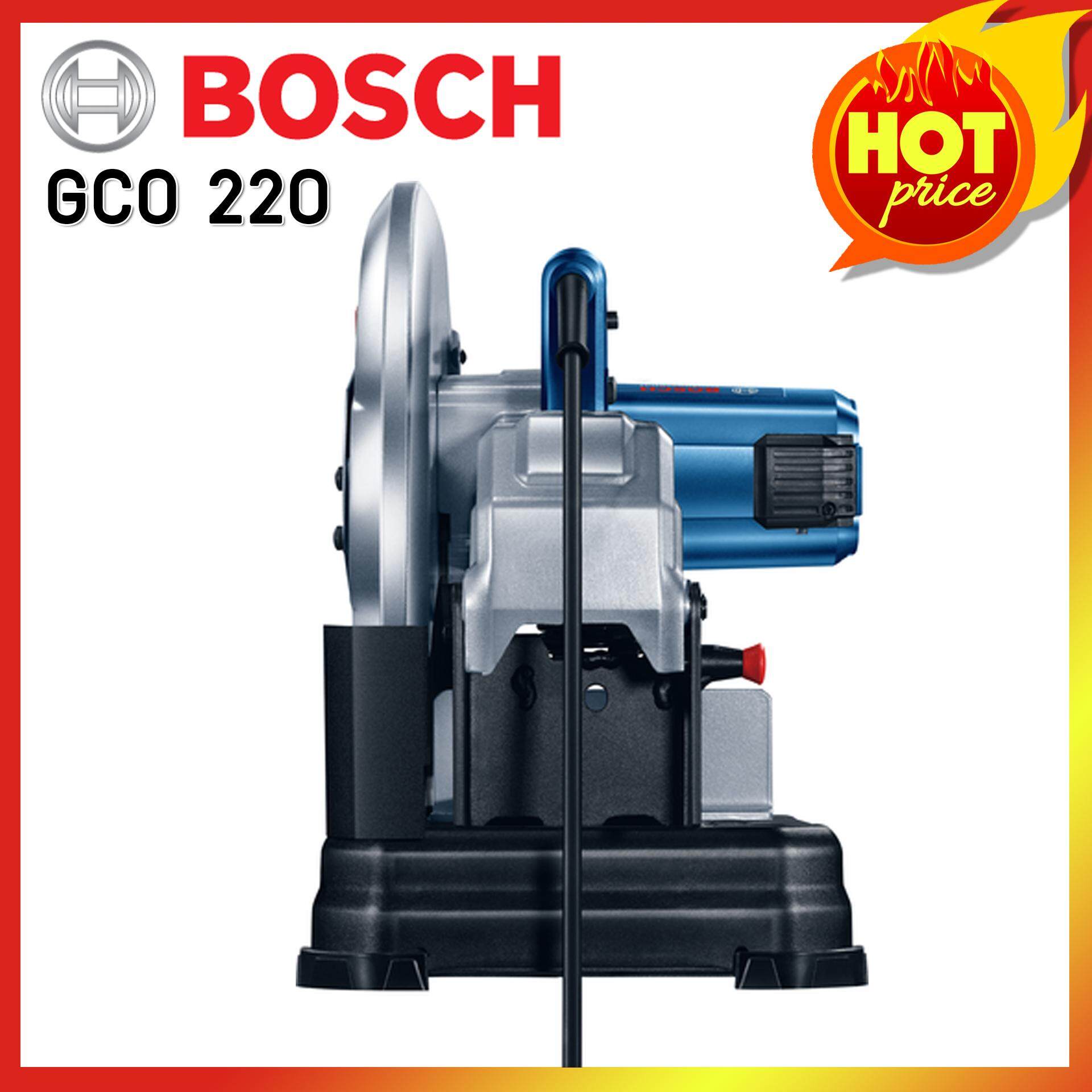 BOSCH แท่นตัดไฟเบอร์ ขนาด 14 นิ้ว 2200 วัตต์ รุ่น GCO 220 NEW แถมฟรี ปลั๊กยาก VCT พร้อม สายยาว 20 เมตร