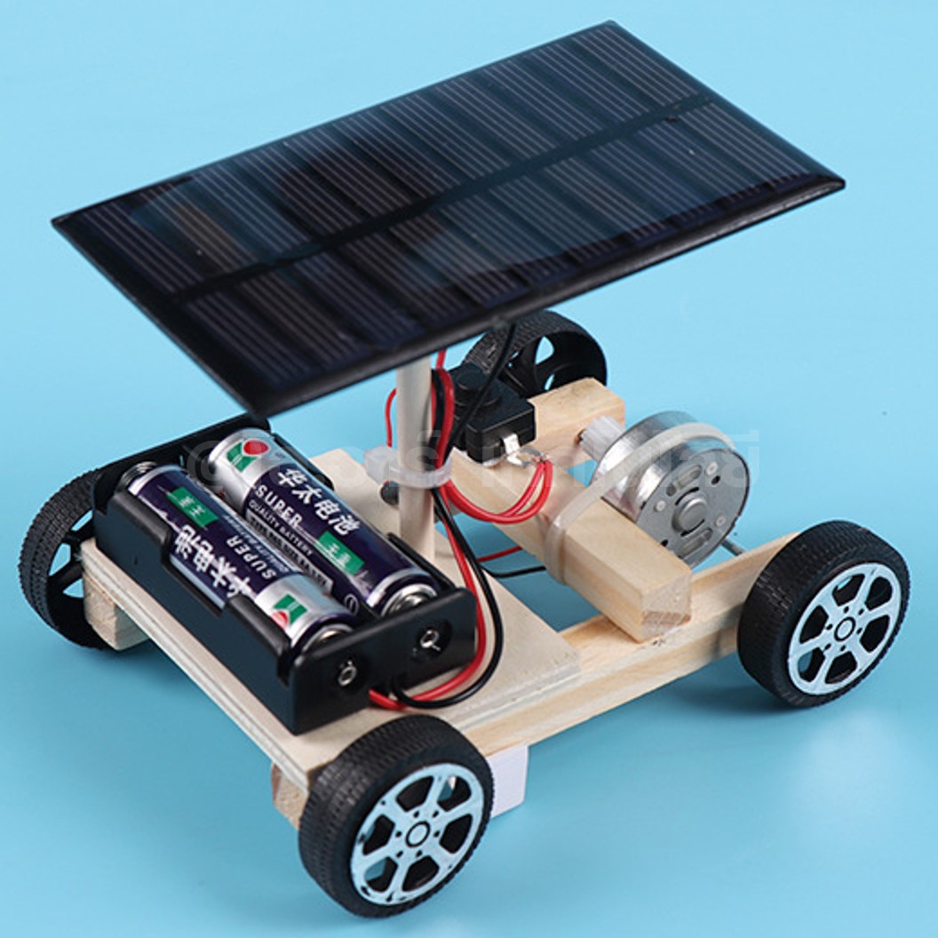 ZP006 ชุดเรียนรู้ ชุดประกอบไม้ รถพลังงานแสงอาทิตย์ Solar Car kit Wooden Education Kit STEM รถโซล่าเซลล์ ของเล่นเสริมทักษะ เสริมพัฒนาการ