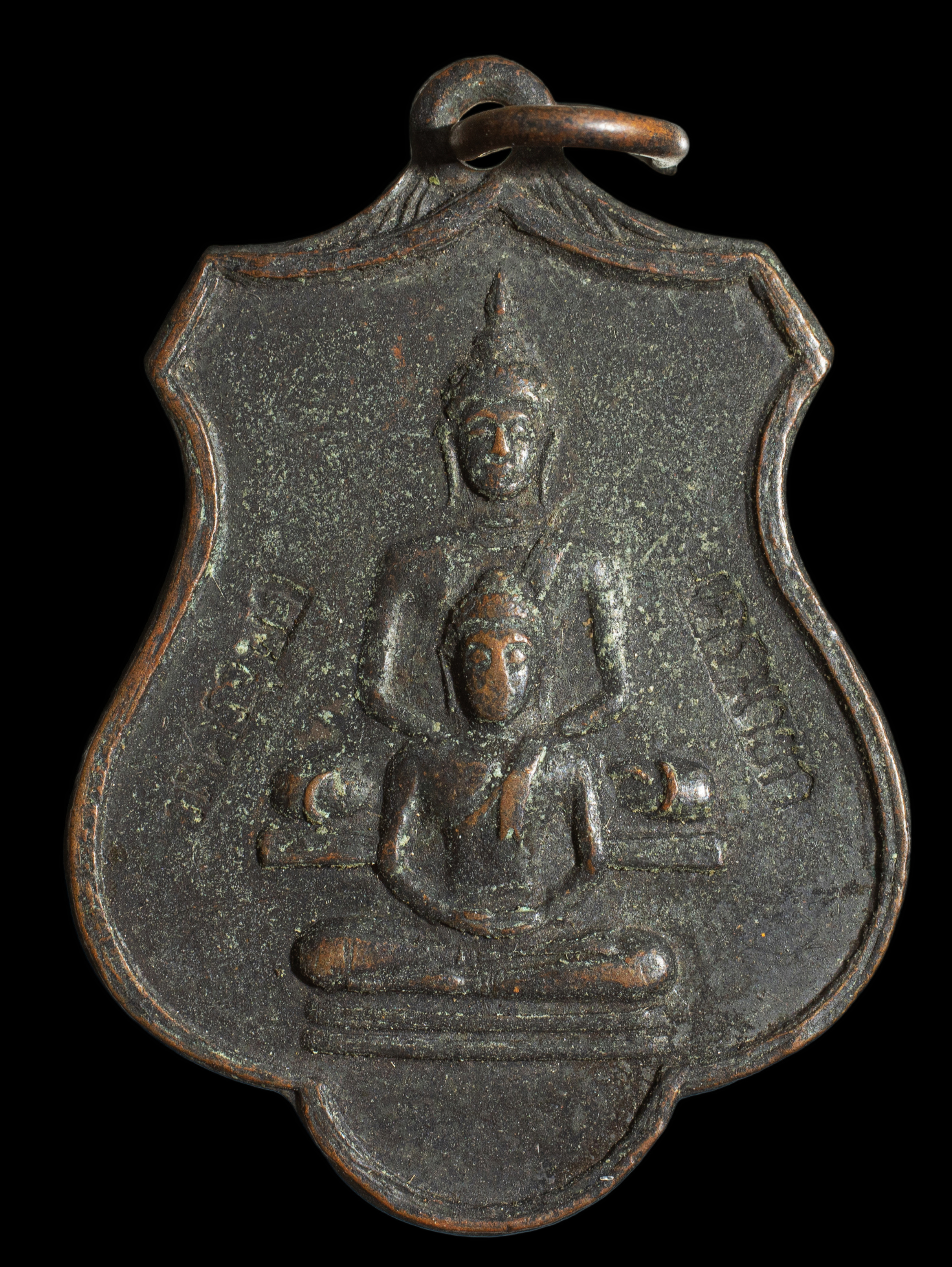 เหรียญพุทธซ้อน หลวงพ่อรอด วัดศรีจุฬา นครนายก 2 โค้ท ปี 2515