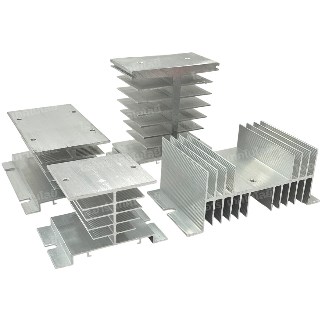 SSR-Heat Sink W-70 อลูมิเนียมฮีทซิงค์ แผ่นระบายความร้อนโซลิดสเตทรีเลย์ Aluminum Heat Sink Solid State Relay SSR Heatsink W70