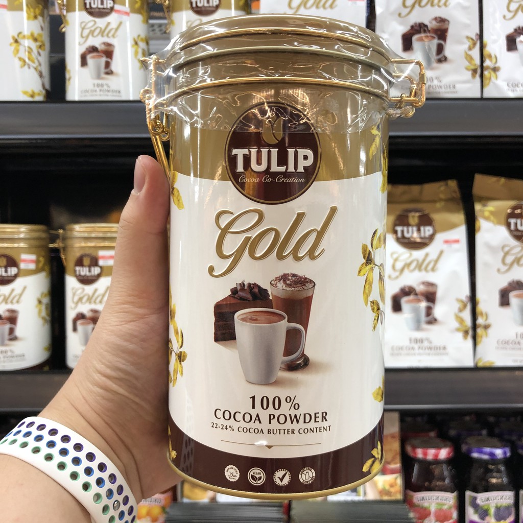 ทิวลิป โกลด์ โกโก้ ผง 400 กรัม Tulip Gold 100% Cocoa Powder 400 g.