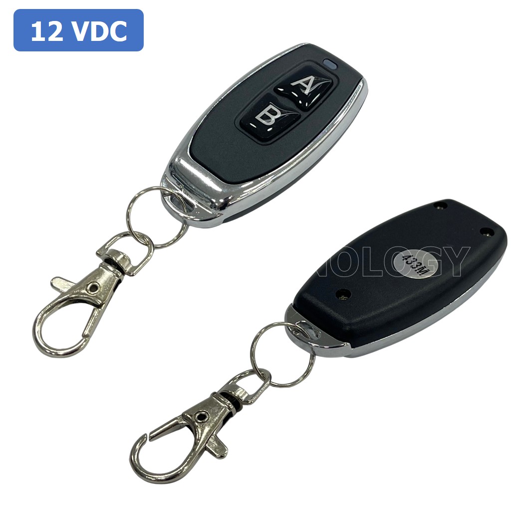 (1ชิ้น) BA316 รีโมทควบคุม 2 ปุ่ม AB พร้อม รีเลย์ 12VDC 2ช่อง ความถี่คลื่น 433MHz 12V 2CH Relay Module Wireless Remote Control Switch