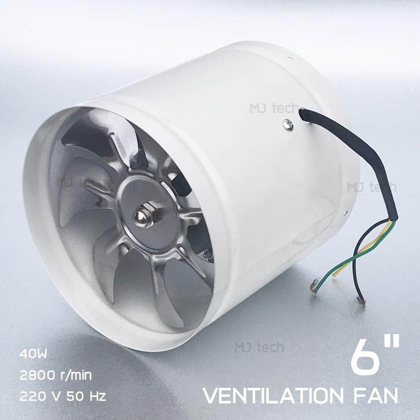 citylights พัดลมดูดอากาศ 6 สีขาว AXIS ( แบบท่อ ) รุ่น YNF150 พร้อมท่อ 6 ยาว 4m + แคล้ม 6“ X2