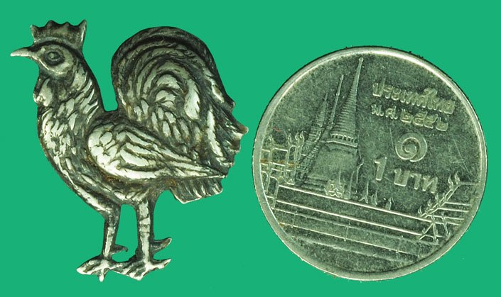 *37456 ไก่ประจำปีเกิด จอมพล ป พิบูลสงคราม ยุคก่อนปี พ.ศ. 2500 เนื้อเงิน 16