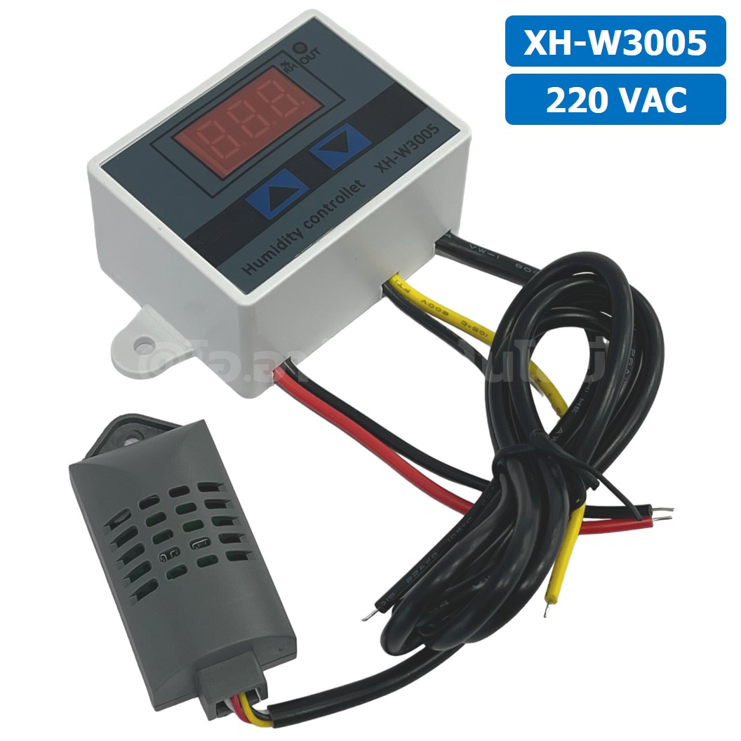 XH-W3005 220VAC เครื่องควบคุมอุณหภูมิ และความชื้น Digital Temperature and Humidity Controller Thermostat Switch Probe AC 220V