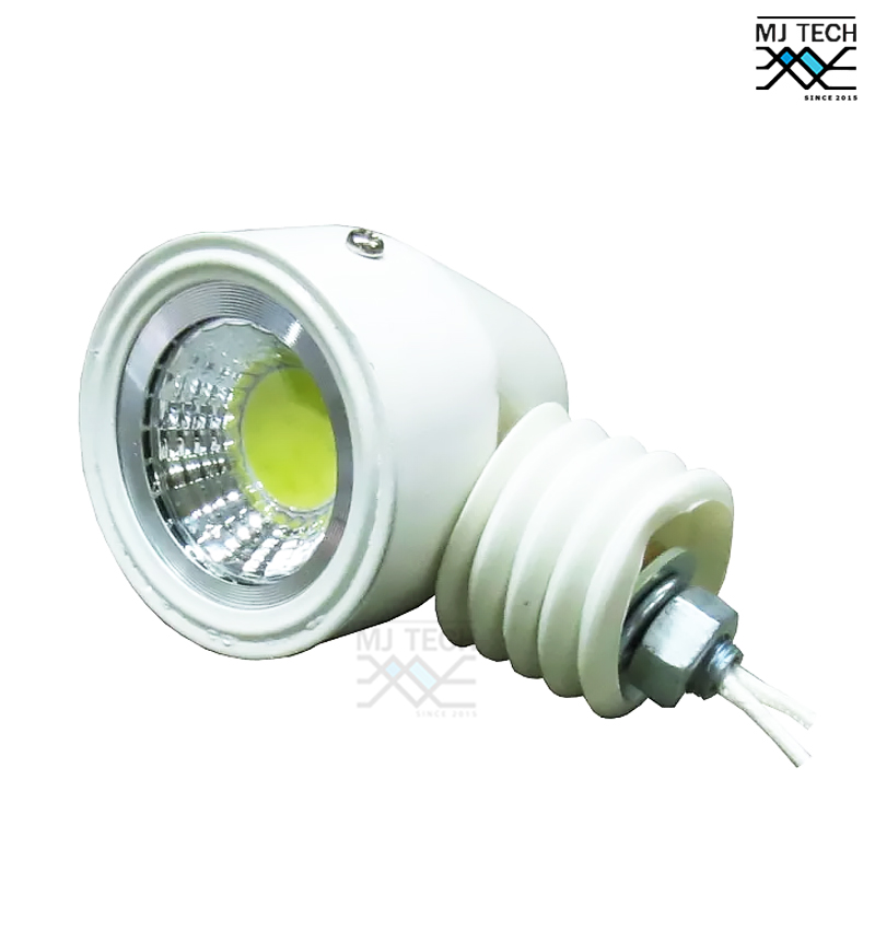 อะไหล่หัวหลอดไฟ ไฟฉุกเฉิน Warm White 12V 10W พร้อมขาและน๊อตยึด