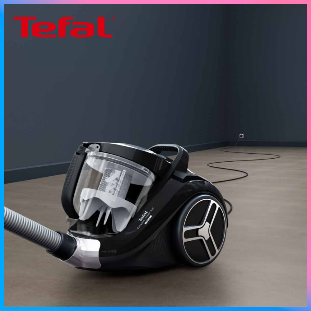 TEFAL เครื่องดูดฝุ่น ทรงพลังด้วยกำลังดูด 2,100 วัตต์ รุ่น TW4B75EA ความจุ 2.5 ลิตร (สีดำ)