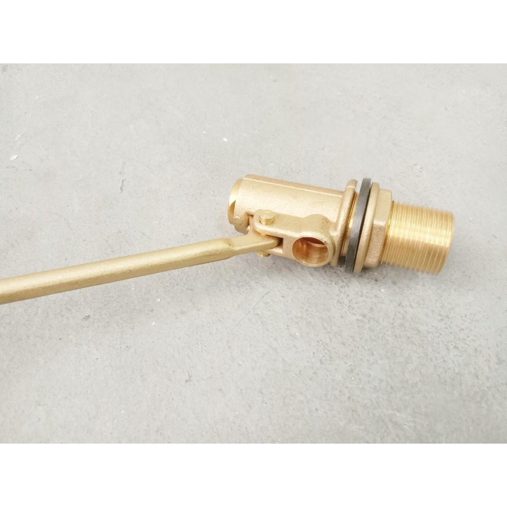 ลูกลอย + ก้านทองเหลือง ขนาด 1/2",3/4",1" (ราคารวมแวท) ลูกลอยอุตสาหกรรม ลูกลอยบ่อบำบัด วาล์วลูกลอย ลูกลอยทองเหลือง