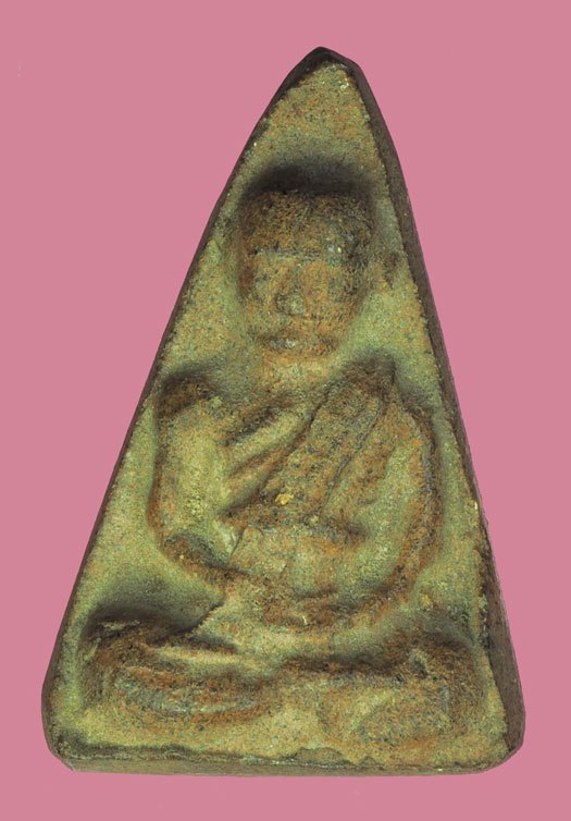 *38468 พระรูปเหมือนหลวงพ่อซำ วัดตลาดใหม่ อ่างทอง เนื้อผงผสมว่าน 89