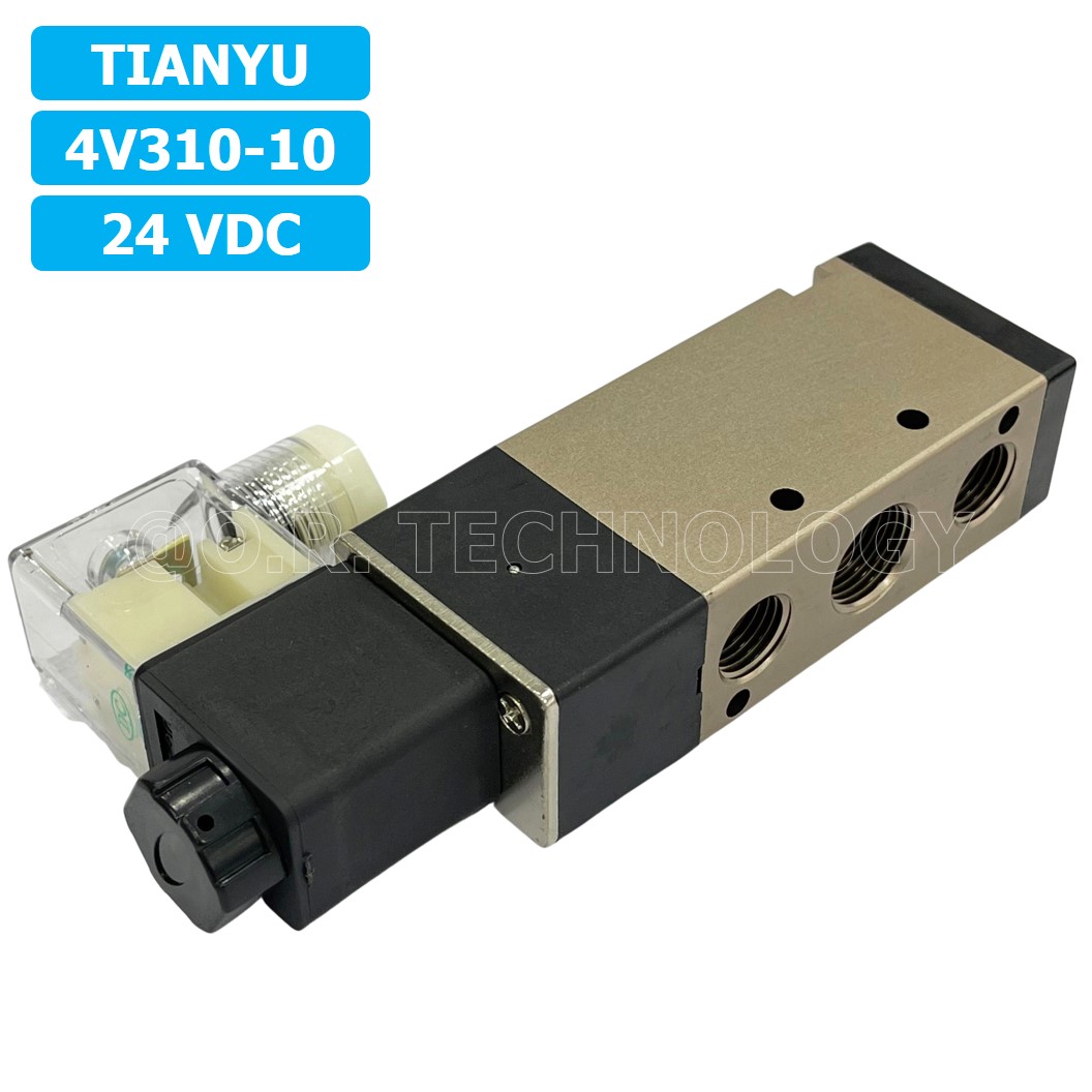 (1ชิ้น) 4V310-10 24VDC โซลินอยด์วาล์ว คอยล์ 1 ข้าง Single coil Solenoid Valve Pneumatic TIANYU โซลินอยด์วาล์วไฟฟ้า โซลินอยลม วาล์วลม กระบอกลม