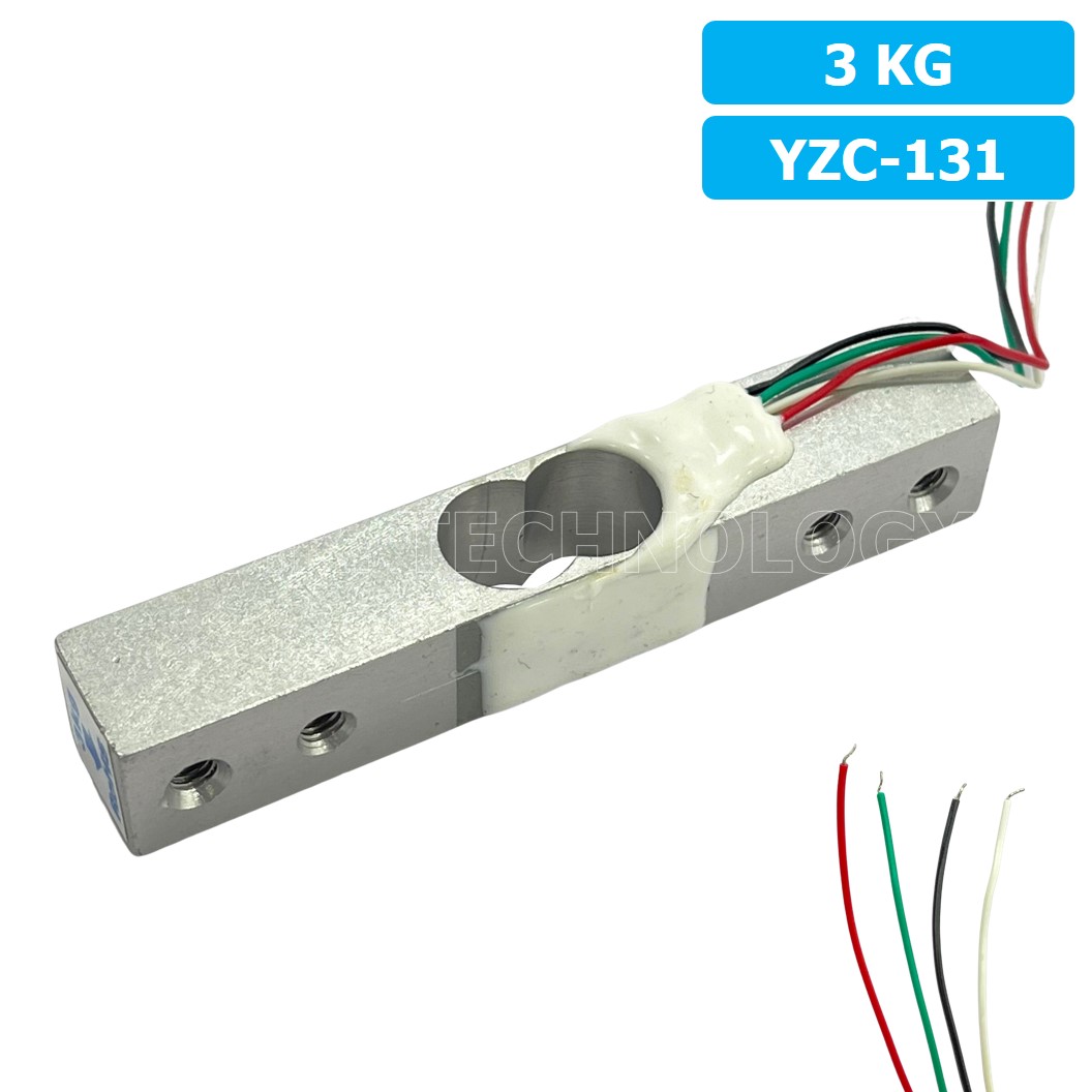 (1ชิ้น) AB093 เซนเซอร์ชั่งน้ำหนัก โหลดเซลล์ Weighing Load Cell Sensor 3Kg for Electronic Kitchen Scale YZC-131 With Wires Weight sensor