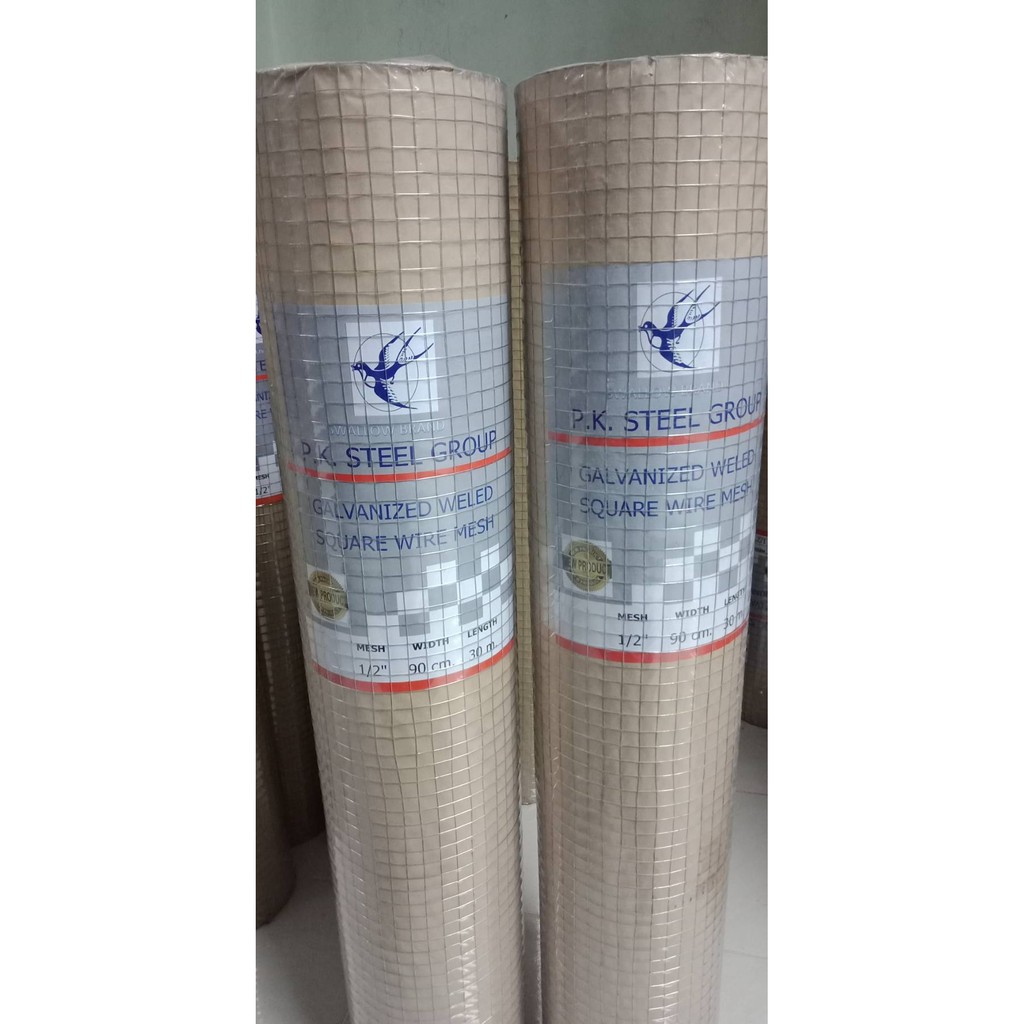 ลวดตาข่ายสี่เหลี่ยมกรงไก่ ขนาดตา 1/2" 3/4" 1" ตาข่ายอเนกประสงค์ปูพื้นผนัง