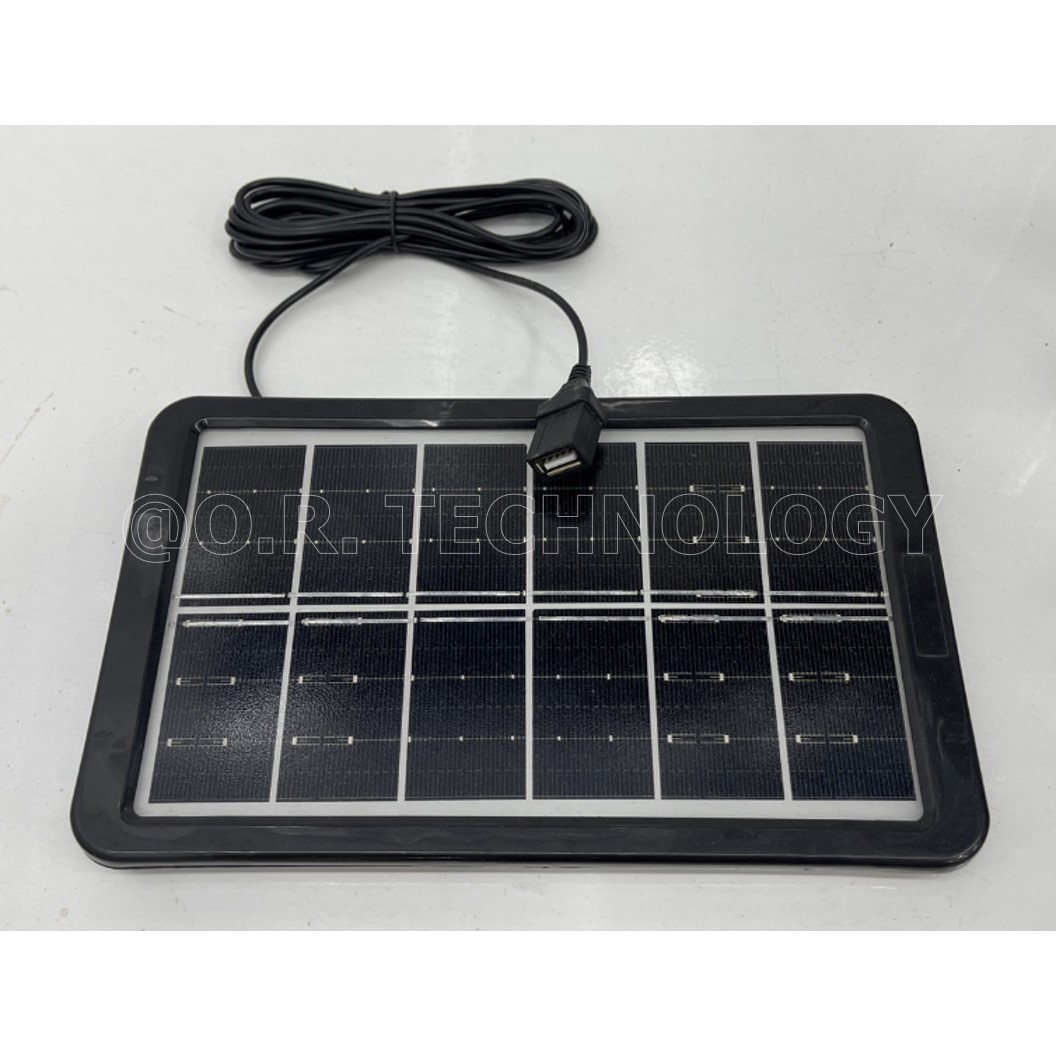 (1ชิ้น) SS191 แผงโซล่าเซลล์ แผงโซล่าเซลขนาดเล็ก แผงโซล่า แบบโมโน 6VDC 3W Mono Crystalline Solar cell, Mini solar cell สายต่อ USB