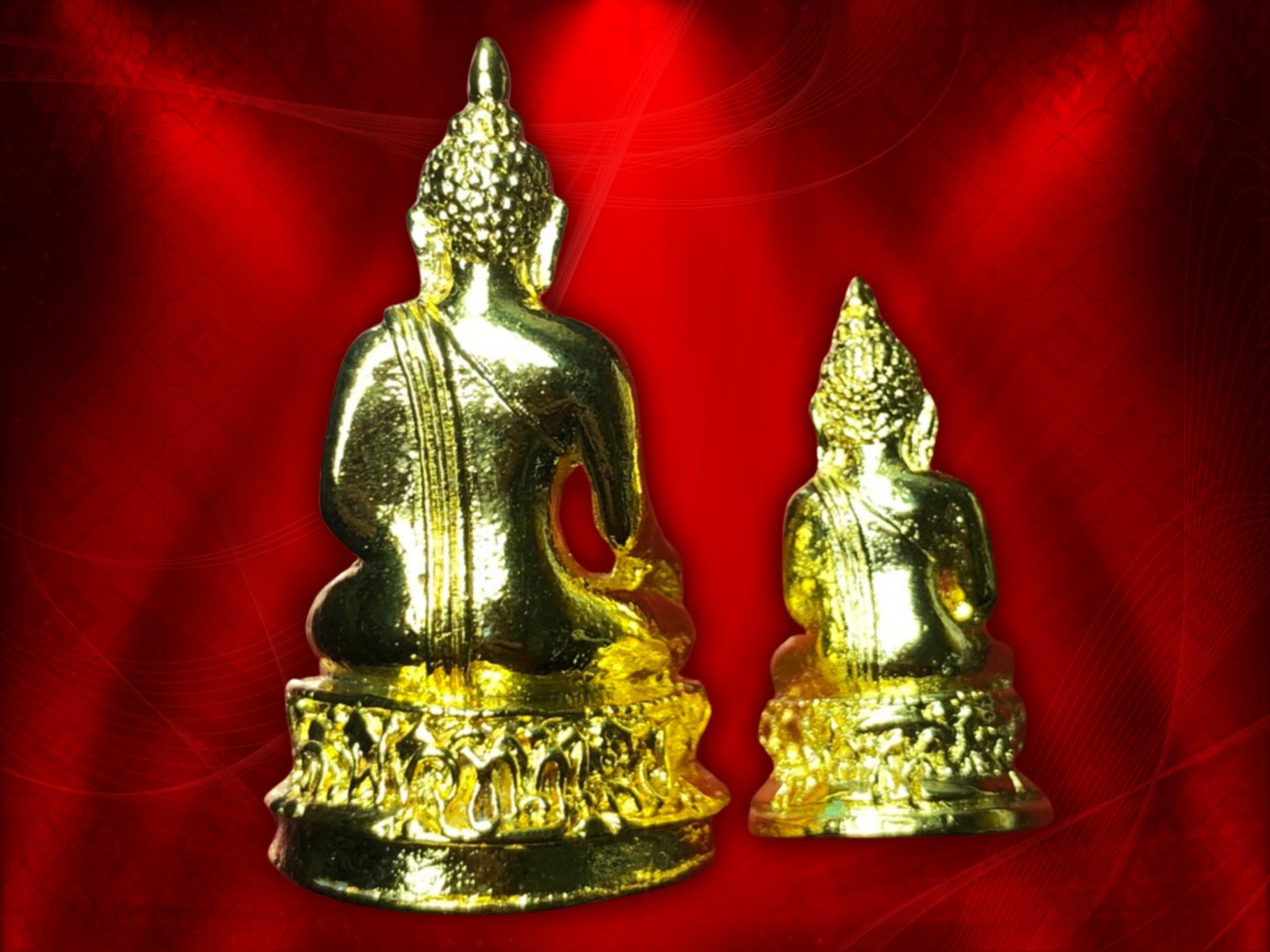 พระกริ่ง-พระชัยวัฒน์ ไพรีพินาศ รุ่นเมตตา ทองดอกบวบ ปี 2529 วัดบวรนิเวศวิหาร มาพร้อมกล่องเดิมๆ ของดีที่หายากมาก สร้างจำนวน 2529 ชุด