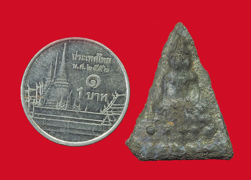 *32495 พระนางฐาน เม็ดบัวกรุวัดราชบูรณะ เนื้อชินเงิน 13