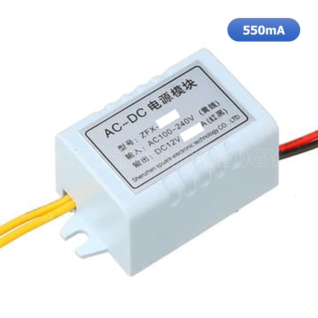 (1ชิ้น) AA672 ตัวแปลงไฟ สวิตชิ่ง AC100-240V to DC12V 550mA Switching Power Module ZFX-M302