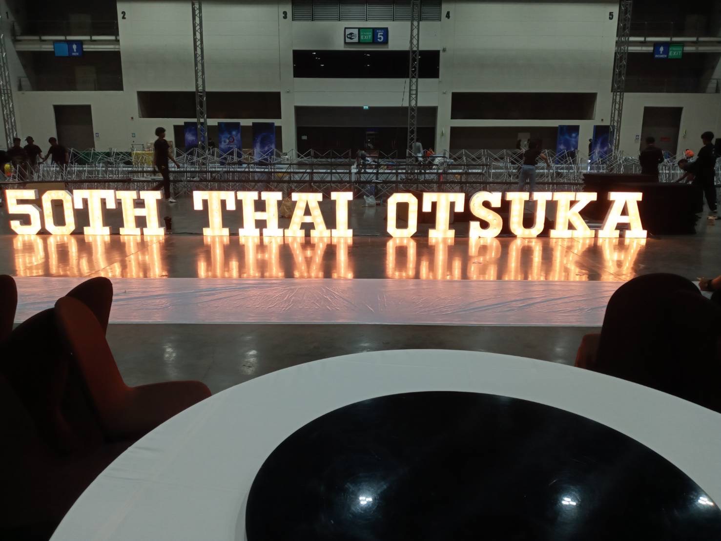 ป้ายอักษรเช่าไฟปิงปอง ขนาด 70cm