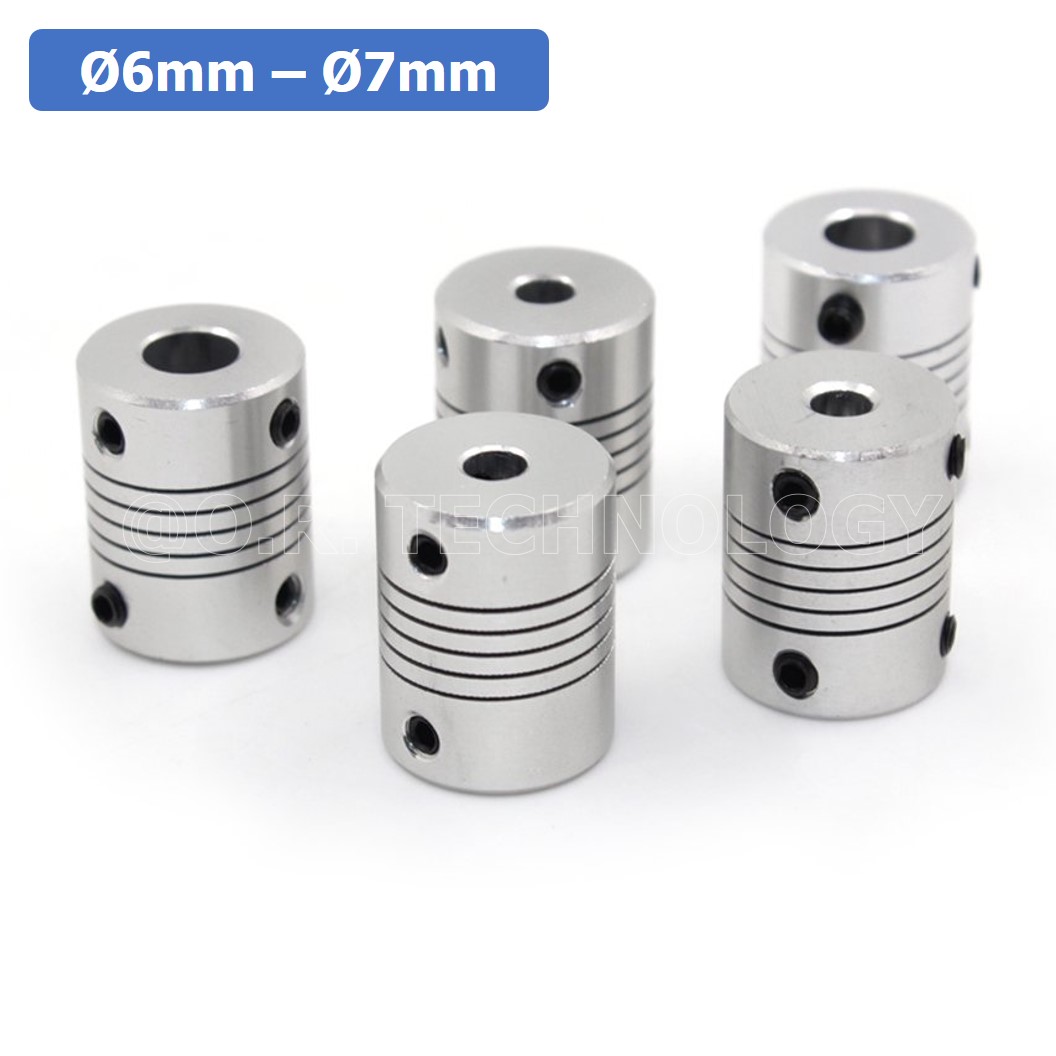 (1ชิ้น) KR459 6-7 คัปปลิ้ง ข้อต่อเพลามอเตอร์ คัปปิ้ง มอเตอร์ ข้อต่อแกนมอเตอร์ Elastic Coupling ขนาดรูเพลา 6mm-7mm
