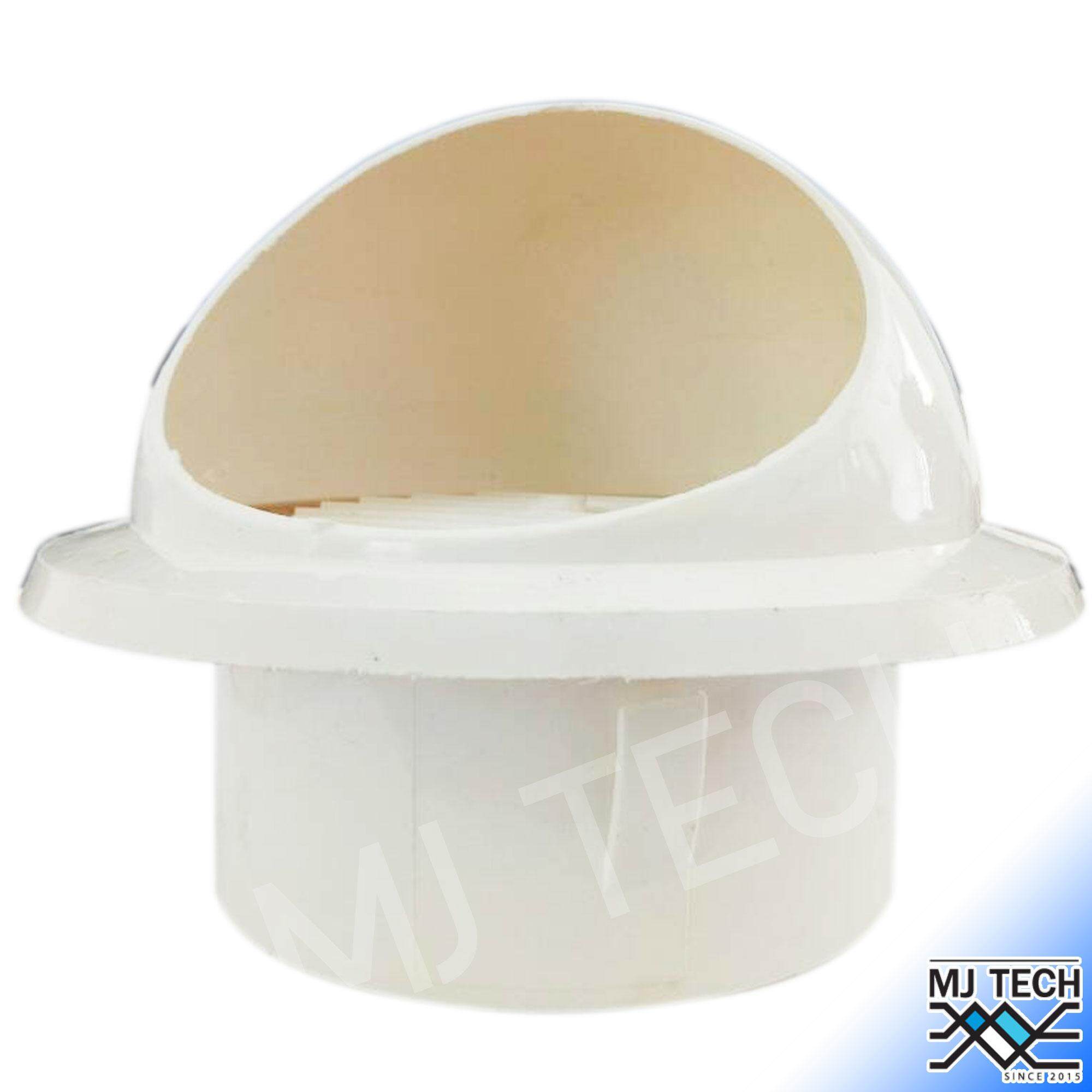 MJ-TECH หน้ากาก หน้ากากครอบ ช่องลมระบายอากาศ กันแมลง สำหรับภายนอก พลาสติก 4" (สินค้ามีตำหนิ)