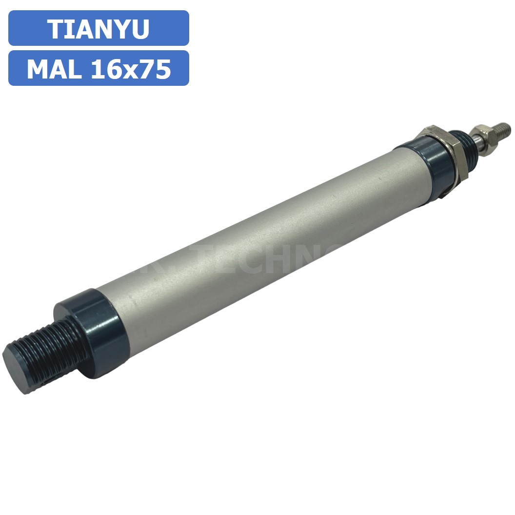 กระบอกลม ขนาดเล็ก รุ่น MAL 16x75 (Mini Air Cylinder Series) Pneumatic Cylinder กระบอกลมนิวเมติก
