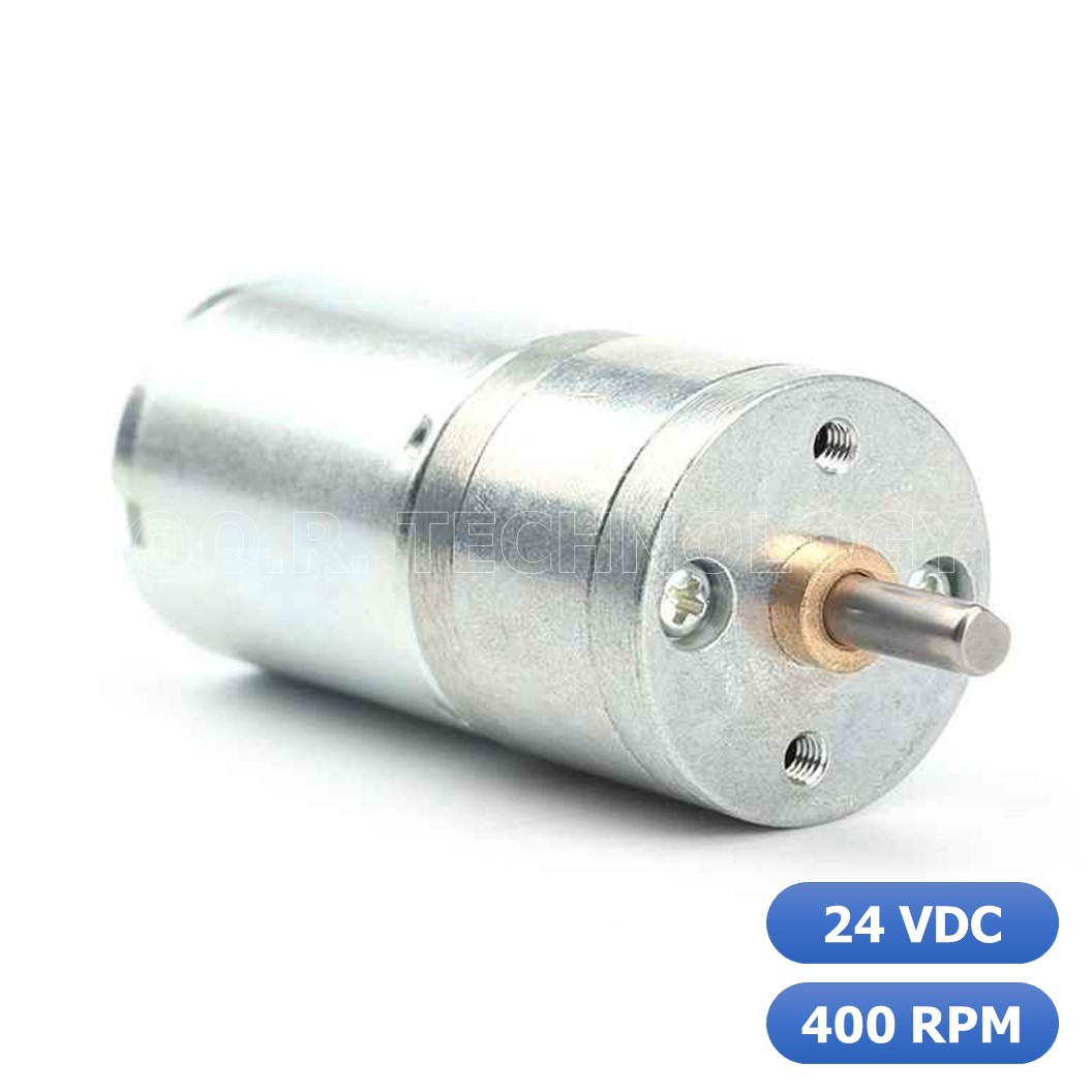 (1ชิ้น) JB372 มอเตอร์ มอเตอร์เกียร์ มอเตอร์อเนกประสงค์ 25GA-370 24VDC 400RPM DC Gear Motor (Shaft D, 4mm)