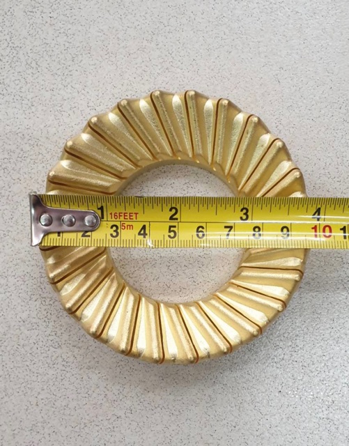 ฝาเฝืองทองเหลืองแท้ 100% วงนอก LUCKY FLAME หัวเตา รุ่น AT-111, AT-112