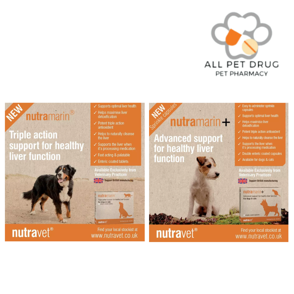 Nutramarin+ 30 Capsules อาหารเสริมดูแลโรคตับ สำหรับสุนัขและแมว