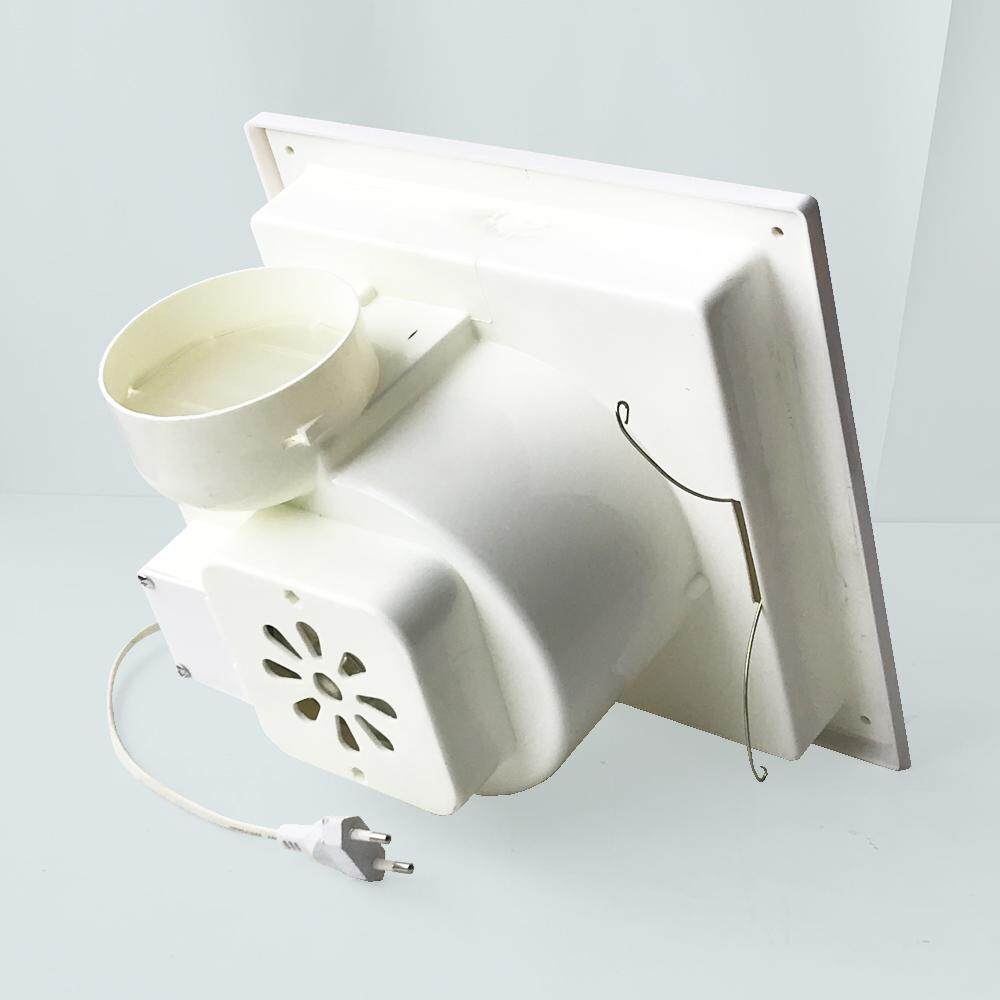 OSAKI พัดลมดูดอากาศติดเพดาน รุ่น 12-16A 6 ขนาด 6" พร้อมสาย ท่อลมฟลอยด์4“ ยาว 4 เมตร เข็มขัดรัดท่อ 4” และข้อต่อท่อลมติดผนัง ABS 4"