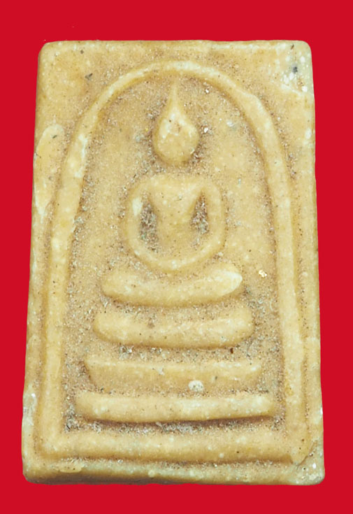 ขายเเล้ว*35478 พระสมเด็จอิสวาสุ หลวงพ่อกวย วัดโฆษิตราราม ปี 2515 ชัยนาท เนื้อผงน้ำมันมีเส้นเกศา 27