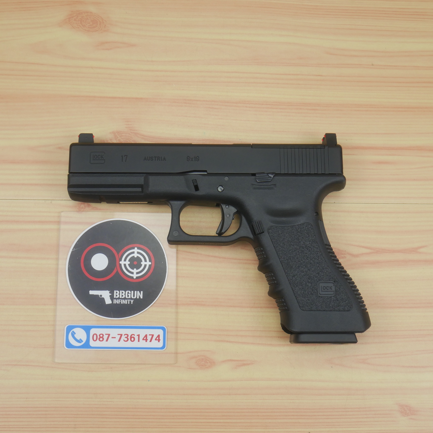 บีบีกันอัดแก๊ส Glock 17 Gen 3 MOS E&C 1101-1 BB GUN