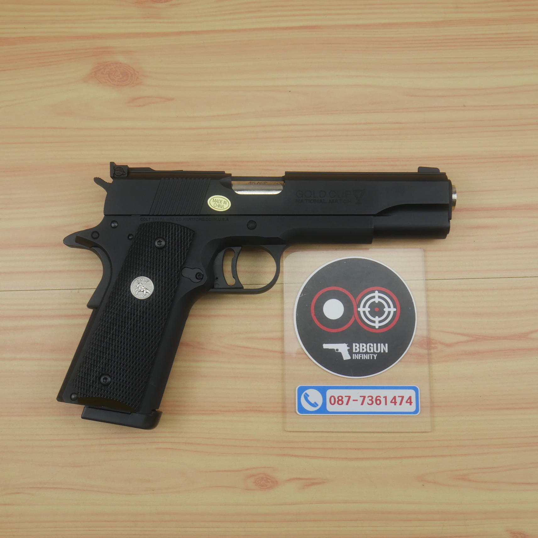 บีบีกันอัดแก๊ส Army Armament R29 Colt MK IV Series 70 Gold Cup National Match สีดำ BB GUN