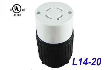 LK-7421NEMA L14-20C Locking Cord Connector 20 Amp, 125-250 Volt "LKEW"