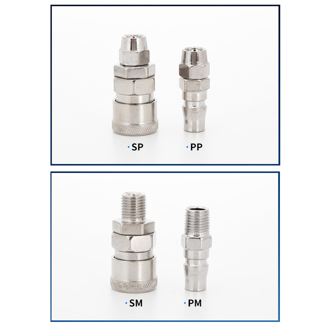 Quick Coupler คอปเปอร์ลม ข้อต่อสวมเร็ว ข้อต่อลม เกลียวนอก เกลียวใน SH,PH,SM,PM,SF,PF,SP,PP Air connector fitting