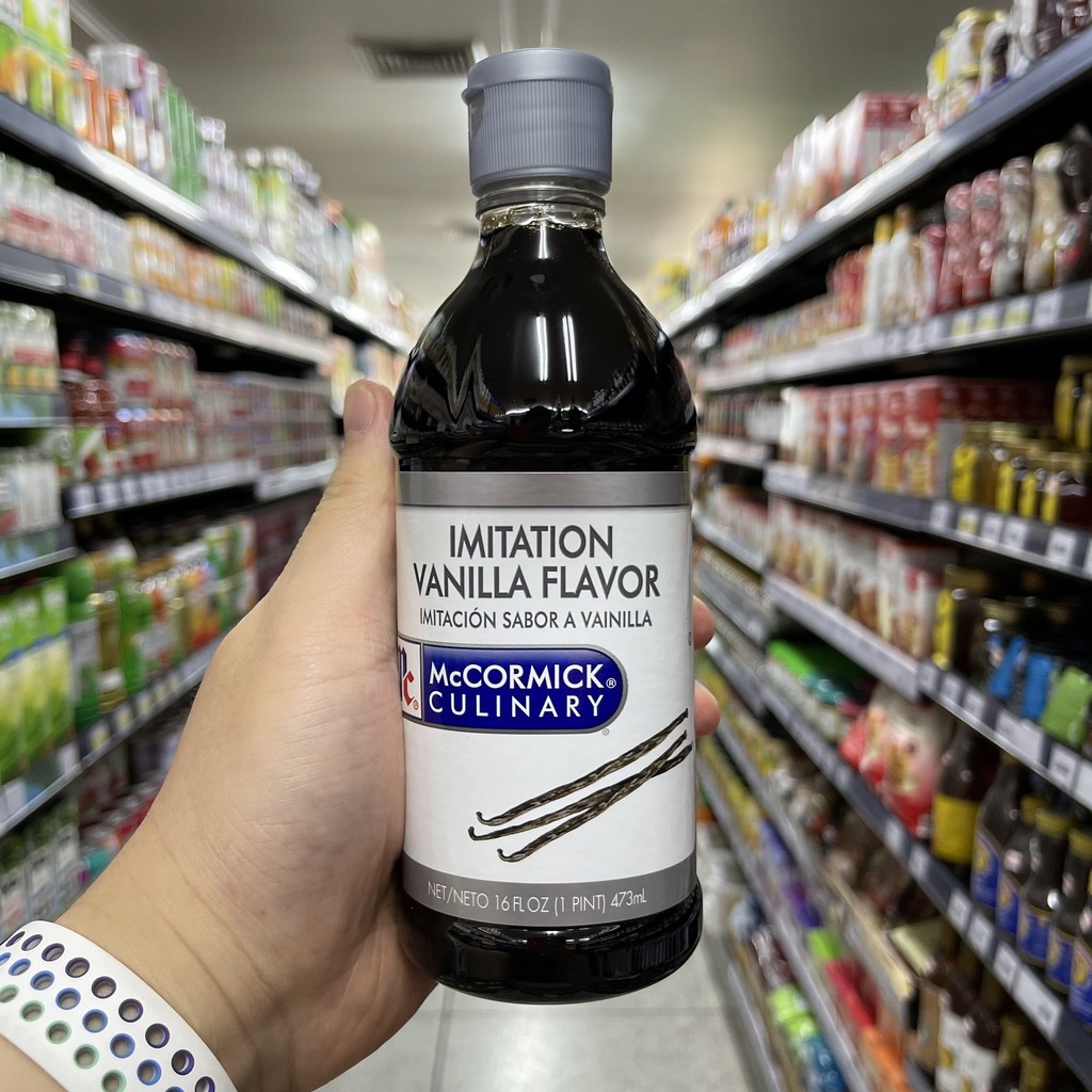 แม็คคอร์มิค อิมมิเทชั่น วานิลลา กลิ่นวานิลลา 473 กรัม McCormick Imitation Vanilla Flavour 473 ml.